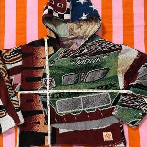 Hoodie Made from NASCAR Quilt